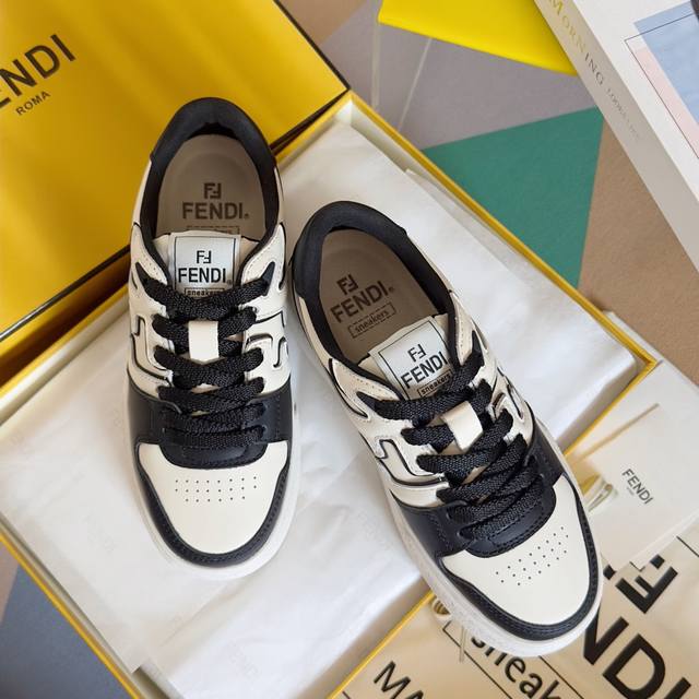Top version: Couple's style Fendi thick-soled Match series couple's casual sport