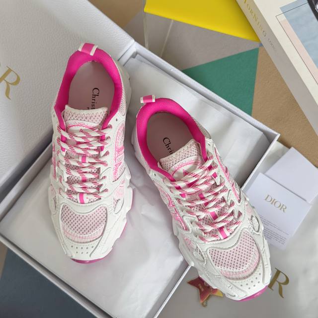 Top version: Women's model Dior Chrono series casual sports shoes dad shoes Orig