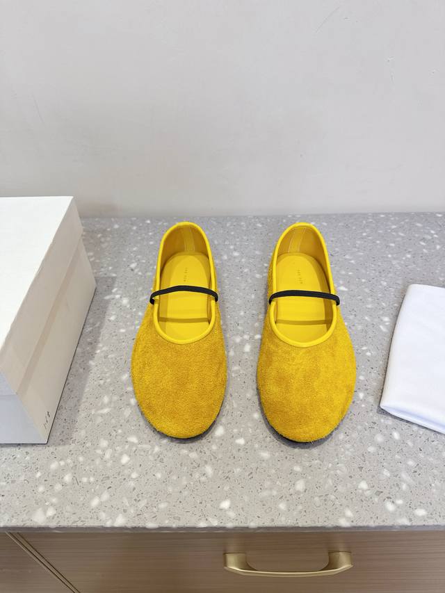 The Row niche fashion brand 25Ss spring and summer new Mary Jane flat shoes It i