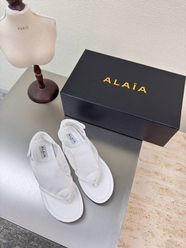 Flip-toe shoes with Velcro and adjustable 25 classic mesh surface Alaia single s