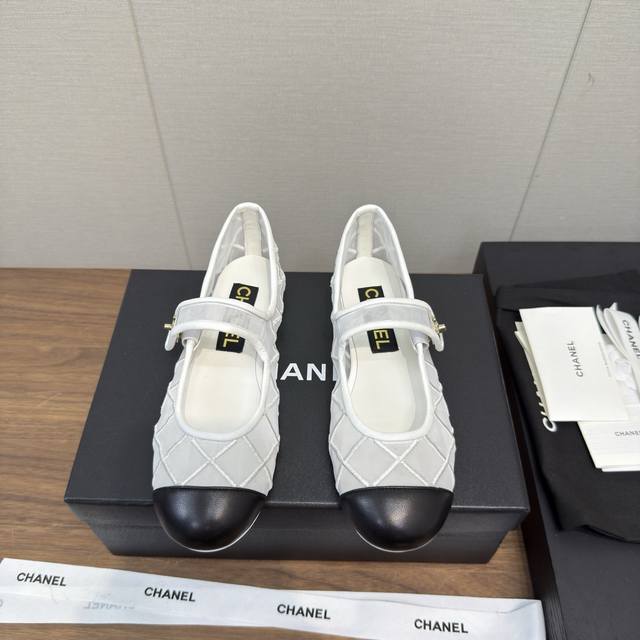 Chanel 25P New Mary Jane Shoes Series Flat Ballet Slippers The counters are simp