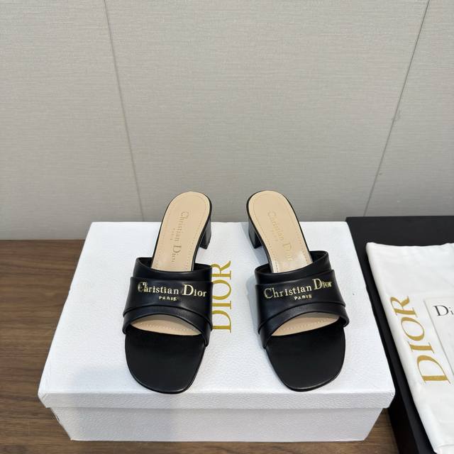 Dior 2025 Spring and Summer new flip flops color matching women's shoes Cd lette