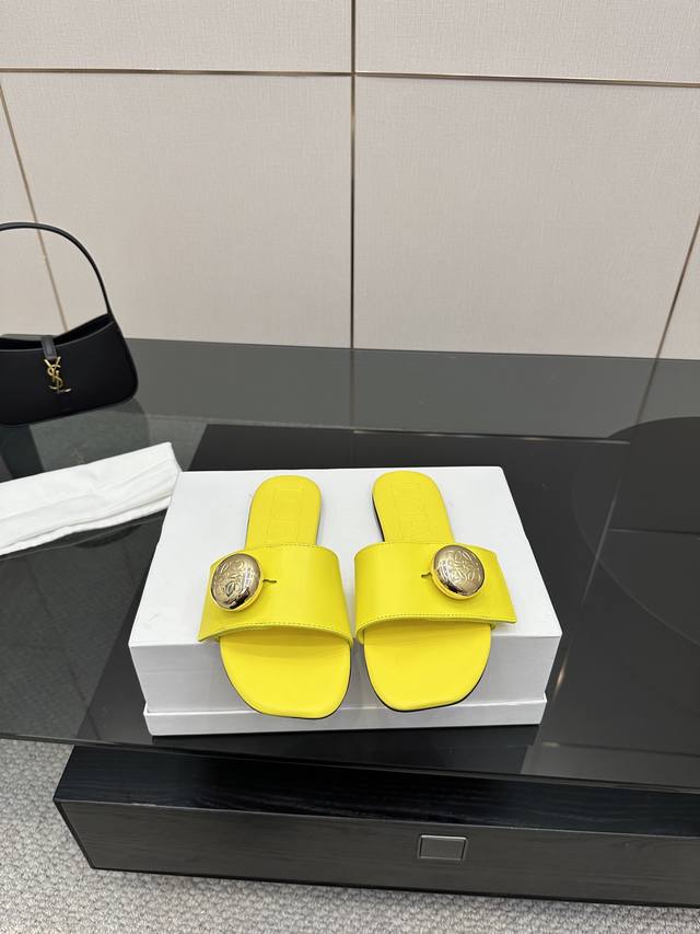 High version factory Loewe 2025 Ss new retro flat beach slippers ~ Xiaohongshu a