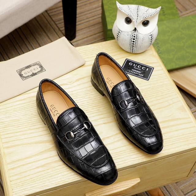 Gucci official website men's business formal leather shoes update Hong Kong coun