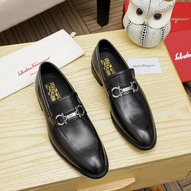 Ferragamo new men's casual slip-on shoes, original 1:1 mold from the official we