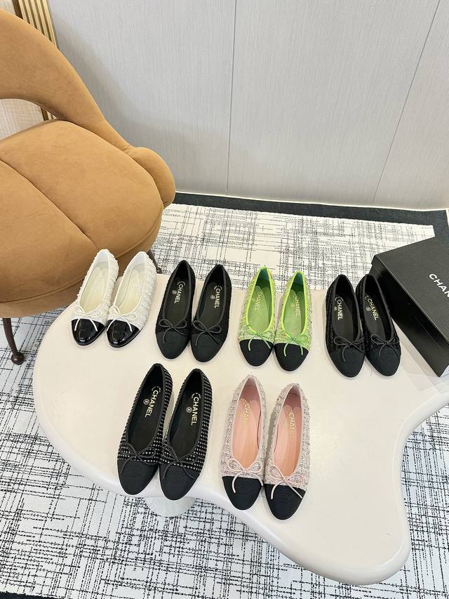 Ch***L Chanel's classic all-match series, top series ballet flats, luxurious and