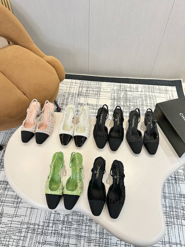 Chan*L classic Slingback sandals! Single shoes! Just like Coco Chanel said: fash