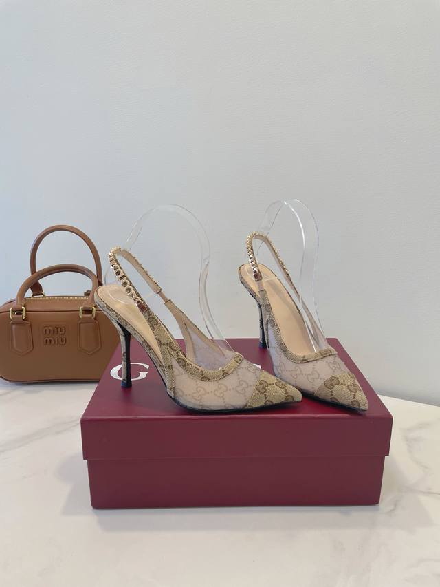 Gucci 2025Ss new sandals, every detail is carefully crafted Fabric: mesh brand f