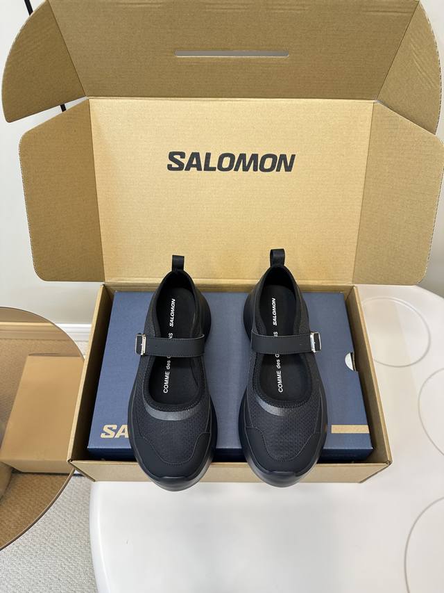 Cdg X Salomon latest collaboration Mary Jane thick-soled shoes Comme Des Gargons