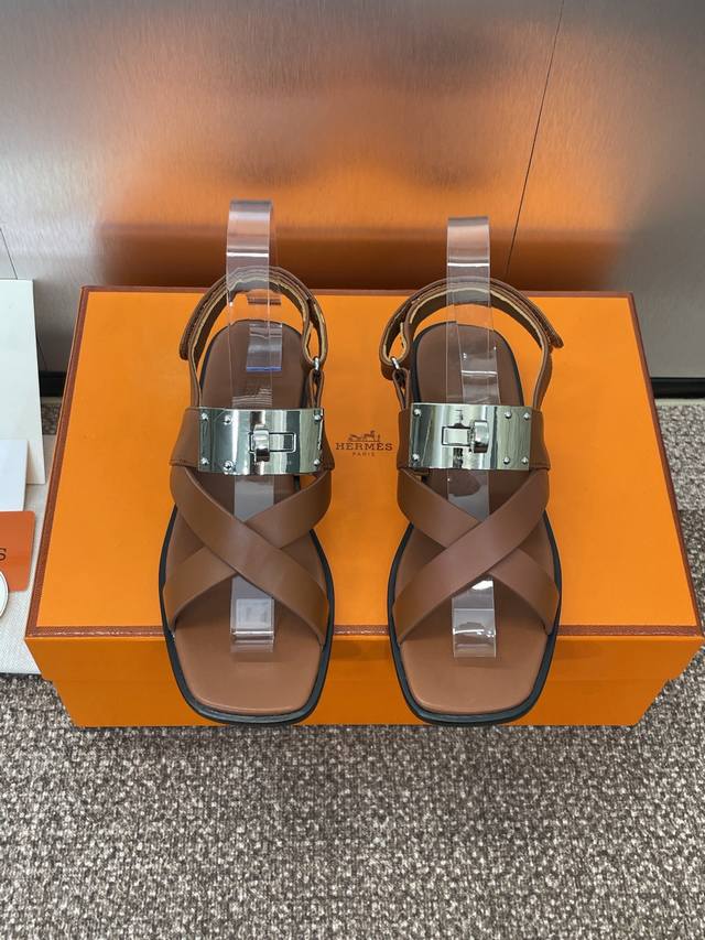Factory P price P Hermes 2025 Spring and Summer New Kelly Buckle Lnnocente Velcr
