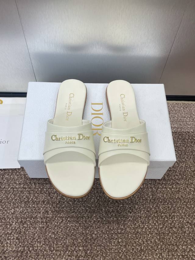 Factory P price P Dior 2025 Spring and Summer New My Dior Flat Women's Shoes Cd