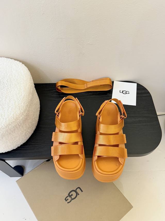 New Ugg thick-soled little internet celebrity sandals, small fat Ding Dudu slipp