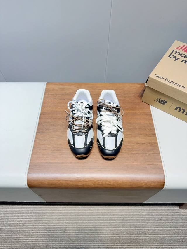 Miumi- X New Balanc- Joint 25Ss Spring and Summer New German Training Shoes Casu
