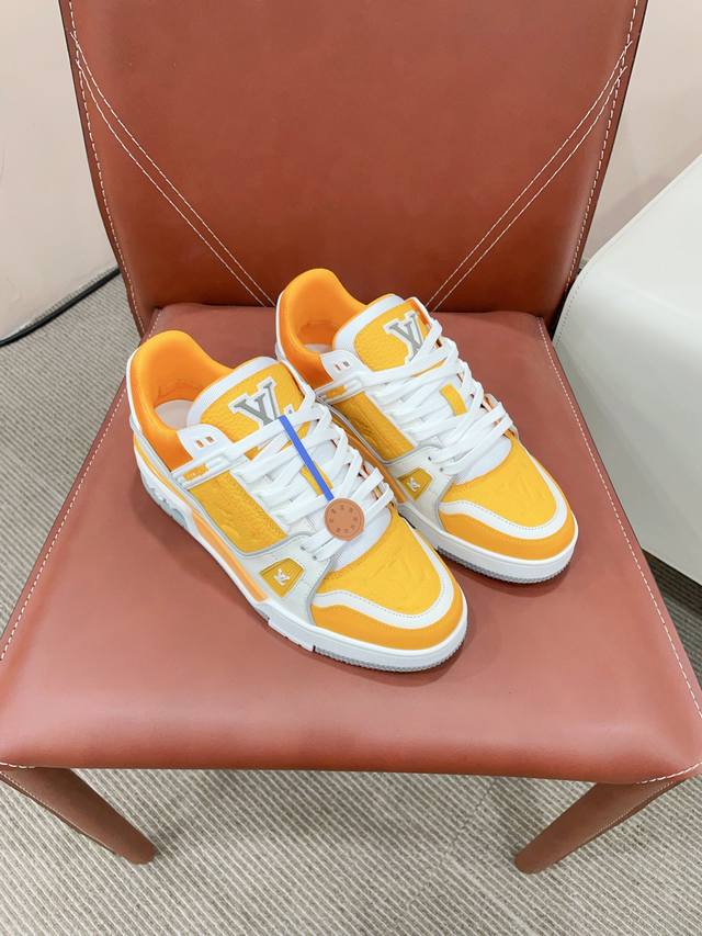 Certified Louis Vuitton Lvtraine sneakers Virgil Abloh's macaron series draws in