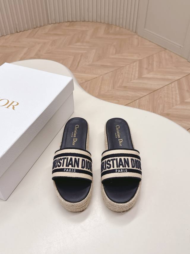 Factory, new color!! Dior 25 Spring/Summer new Ivieta Dway platform thick-seat f