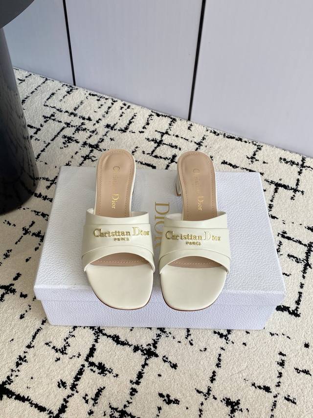 Factory Dior 2025 Spring and Summer New My Dior Flat Women's Shoes Cd Letter Log