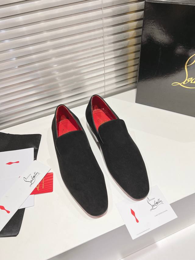 Leather sole loafers with pointed heels Genuine leather sole Top-grade custom ma