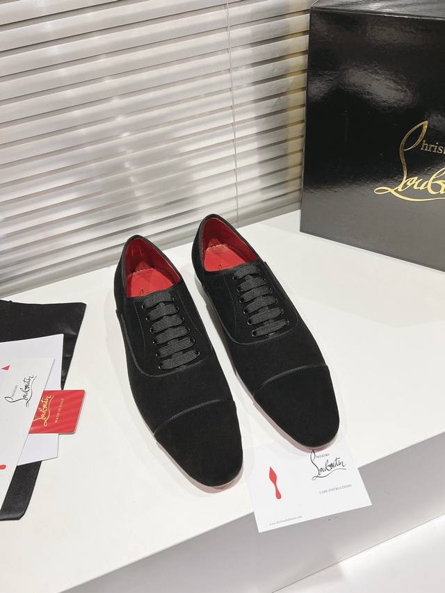Leather sole lace-up with sheepskin spike heel style Genuine leather sole Top ve