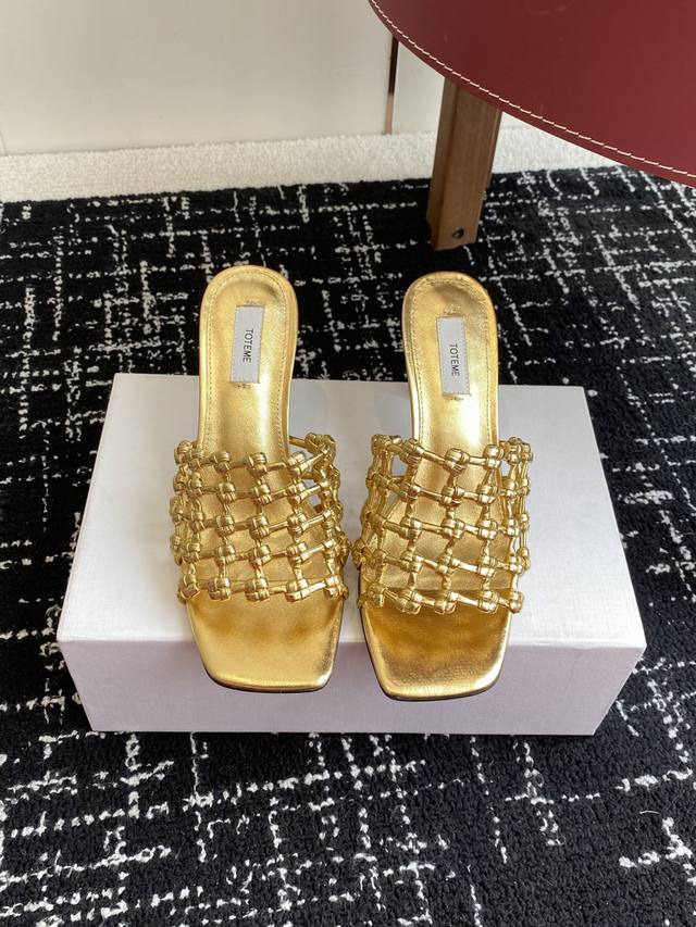 Purchasing-level flat 300 high heels Toteme 25 Spring and Summer new minimalist