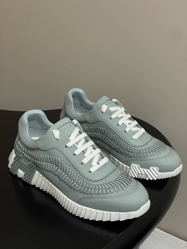 Men 20-Top Quality Hermes Hermes H Home 25 New Bouncing Series Sports Shoes Brai