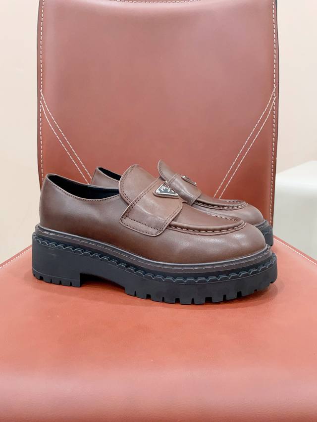 Certified Prad* Vs Spring and Summer Classic Casual Shoes Series Platform Thick-
