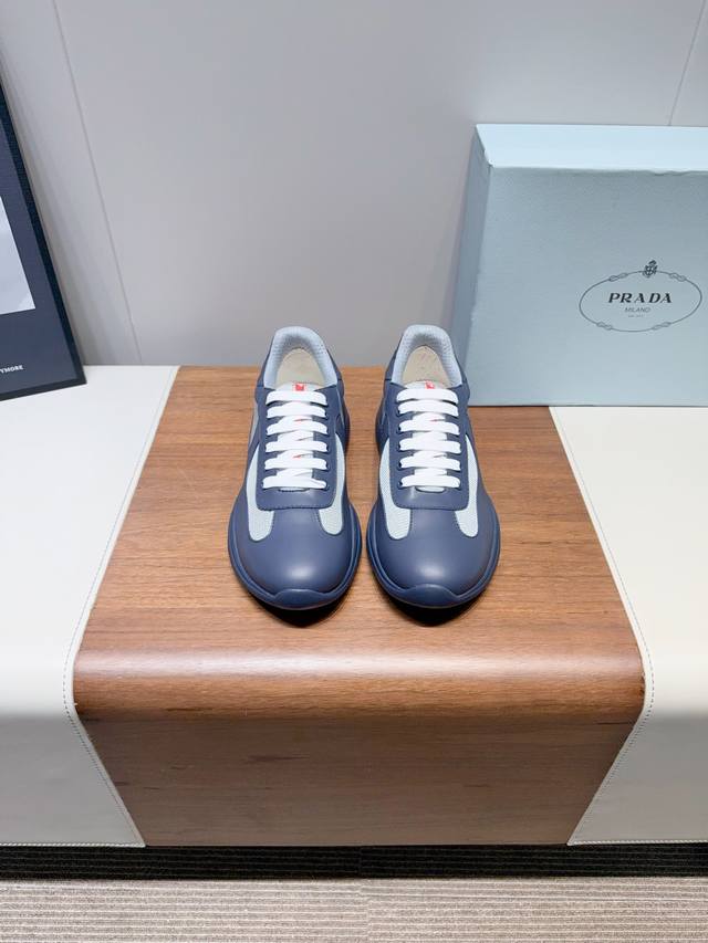 Prad- Prada 25Ss new spring and summer couple casual shoes use imported solid co