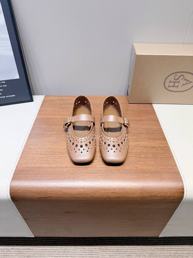 As-Niche fashion brand 25Ss new spring and summer hollow flat Mary Jane shoes Fu