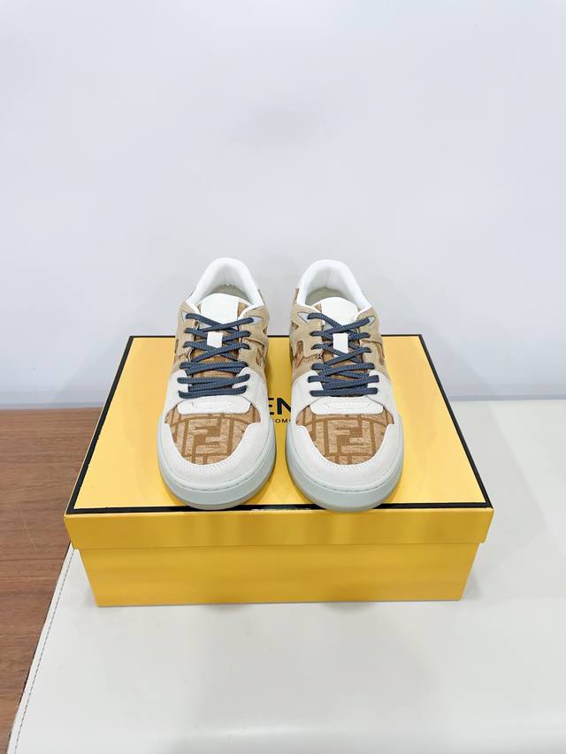 Men's size +10 Fendi 2025 new color series sneakers casual sports shoes Fd Match
