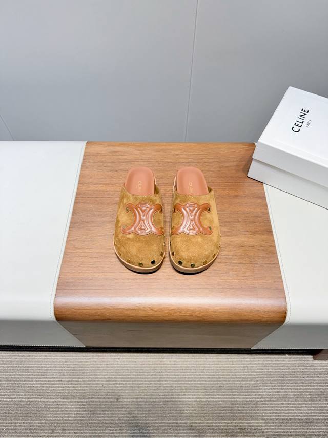 Celin- Celine Arc de Triomphe 25Ss Spring and Summer New Birkenstock Thongs High
