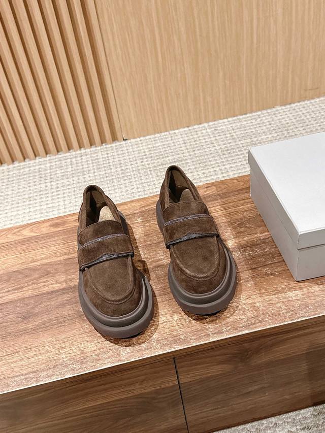 Brunello Cucinelli's new loafers are made with great care. Each process is inspe