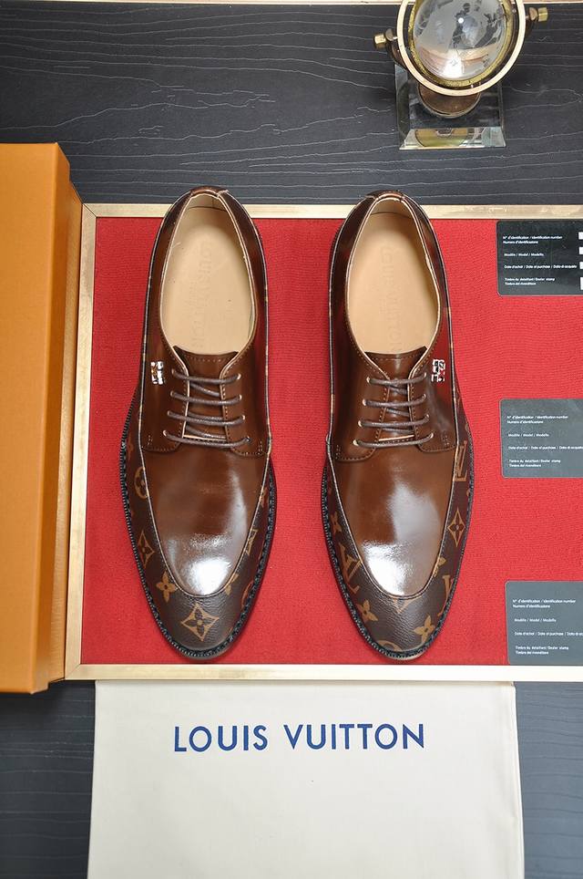 Louis Vuitton sheepskin lining new cowhide Lv formal shoes counter one to one pr