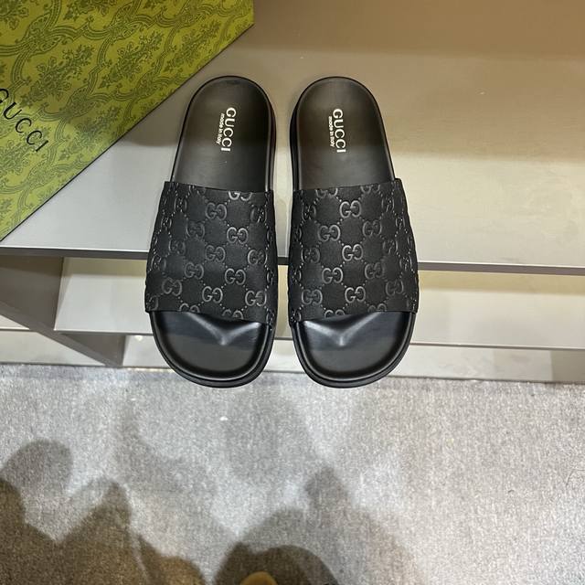 G family Size: 38-45 Gucci latest double G embossed cross-height thick-soled san