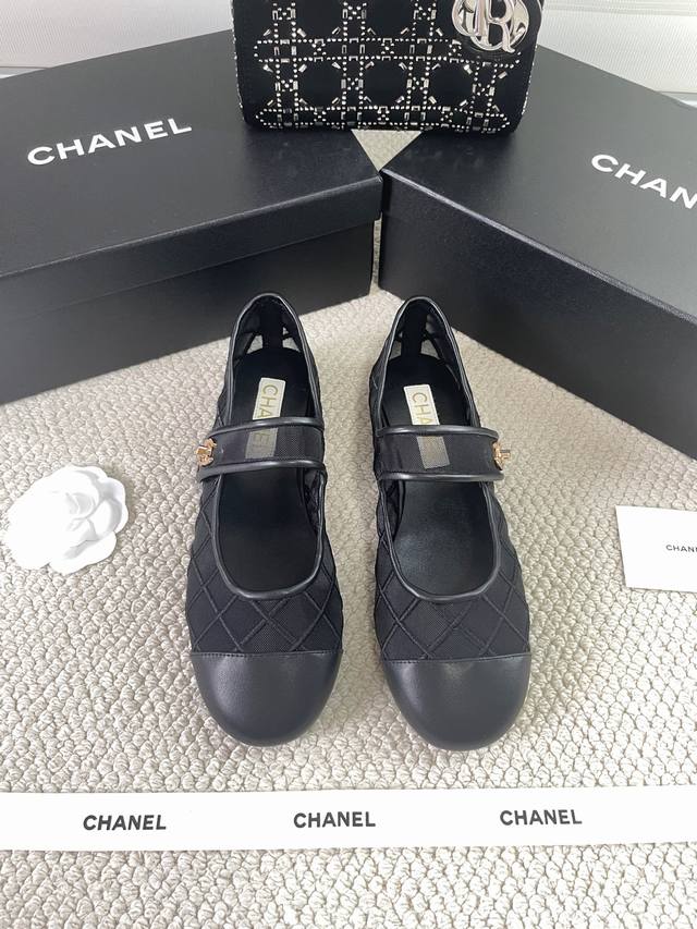 Chanel backpack buckle mesh Mary Jane new spring and summer mesh Mary Jane shoes