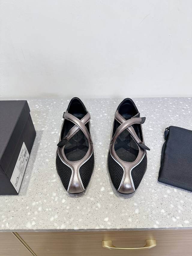 The Attico niche fashion brand 25Ss spring and summer new cross Velcro Mary Jane