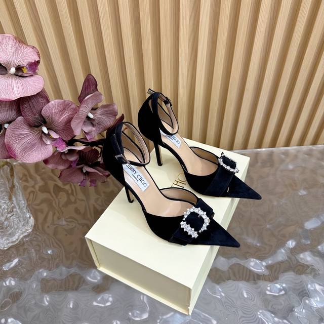 2025Ssjimmy Choo evening high-heeled sandals single shoes top version Australian