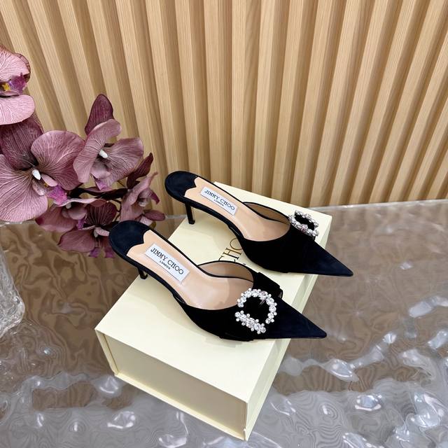 2025Ssjimmy Choo evening high-heeled sandals single shoes top version Australian