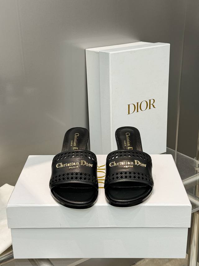 Factory price Pp: Dior 2025 Spring and Summer New D-Lane Jelly Color Hollow Wome