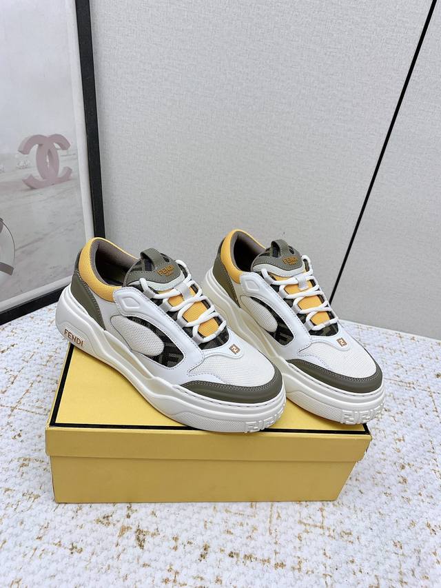 Factory high version Fendi Fendi 25 latest Force series calfskin Ff mesh round t