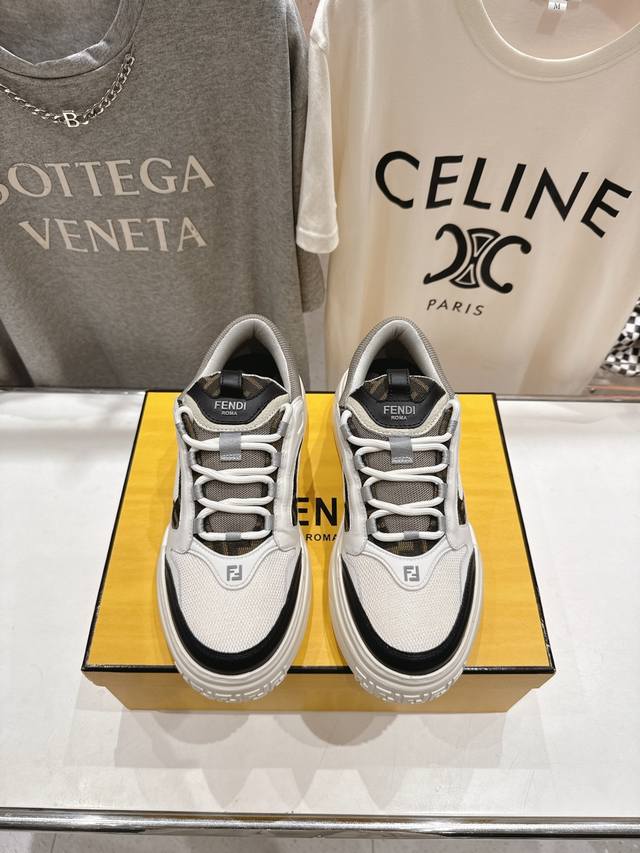 High version only available for men Fendi 2025Ss new First 1 series mesh lace-up