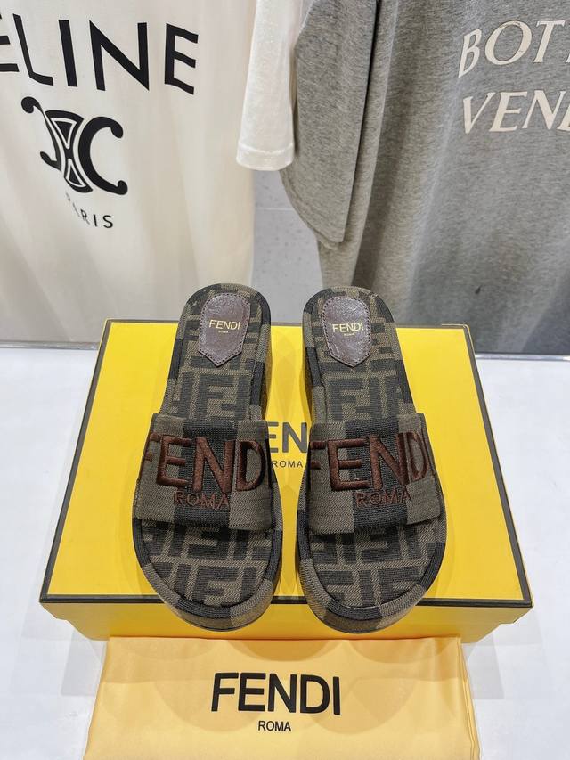 High version factory Fendi* Fendi's new masterpiece is coming! The classic wedge