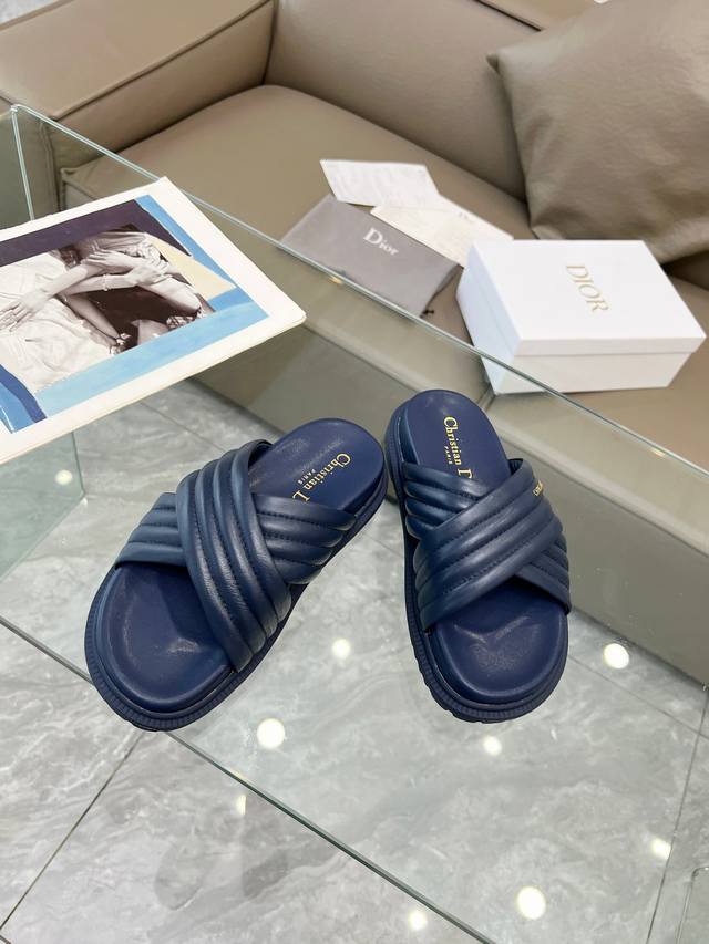 Dior high version slippers new classic style Purchasing level quality