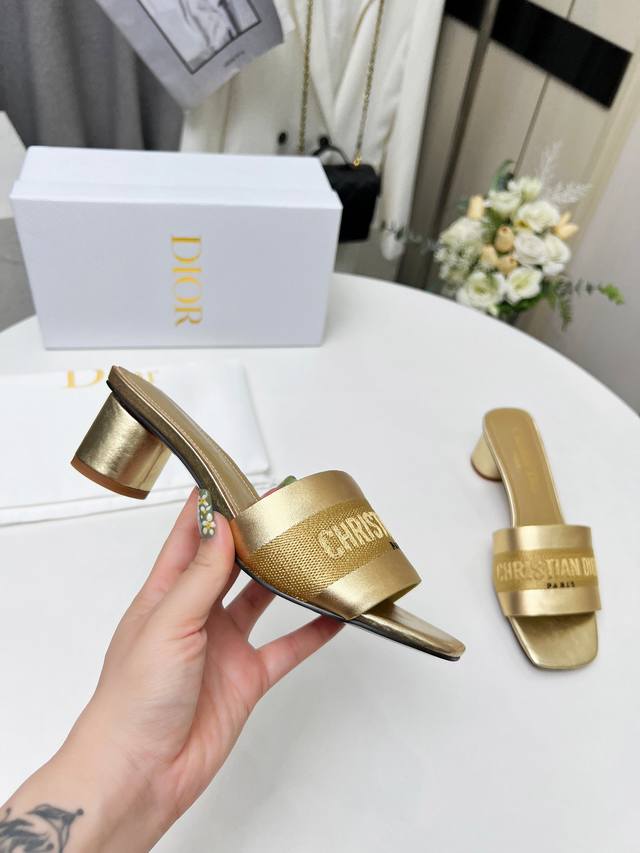 Rubber sole Dior spring and summer counter new cowhide surface sheepskin lining