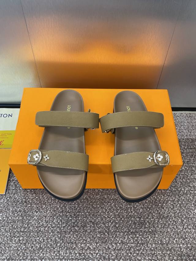 Factory P price P Louis Vuitto'2025 Spring and Summer New Thick-soled Velcro Cas