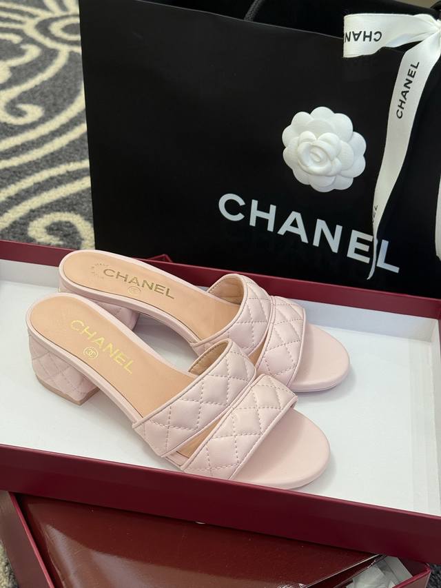 Top quality Chanel Ss25 Honey slippers sandal series Lambskin material, checkere