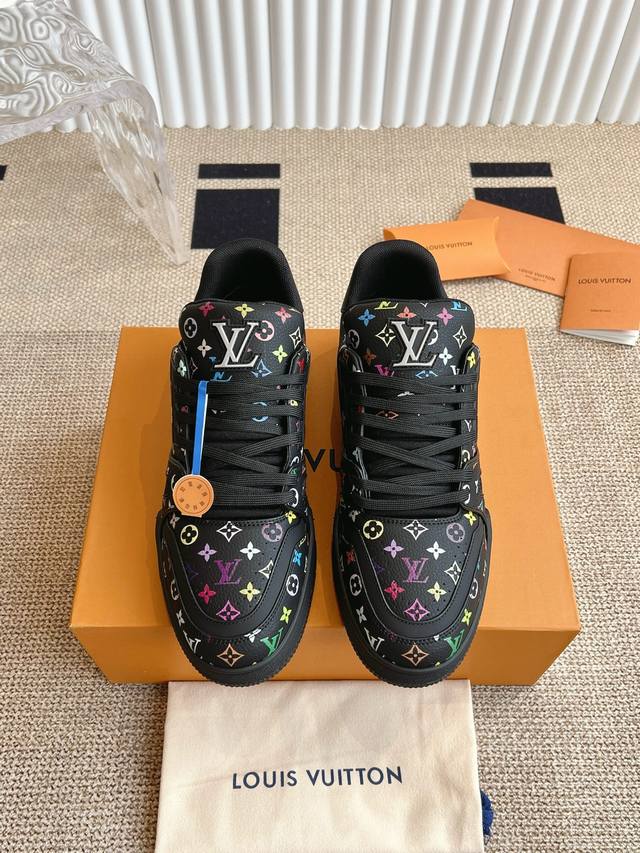 In stock Lv Xtm Iv Trainer Louis Vuitton x Takashi Murakami sneakers This Lv Tra