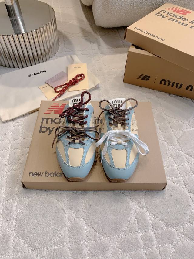 Factory price P Miu X Newbalance co-branded casual half-slippers, old style, the