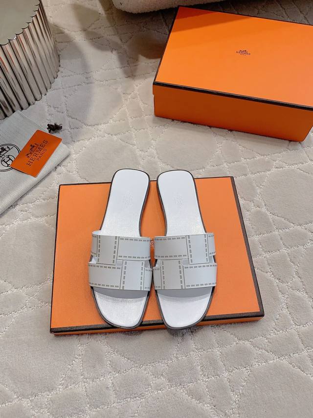 Factory price P Herme* Classic H-slippers Original purchase and development Uppe