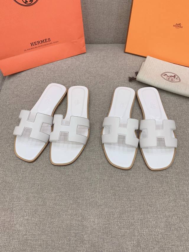 Factory price P Herme* Classic H-slippers Original purchase and development Uppe