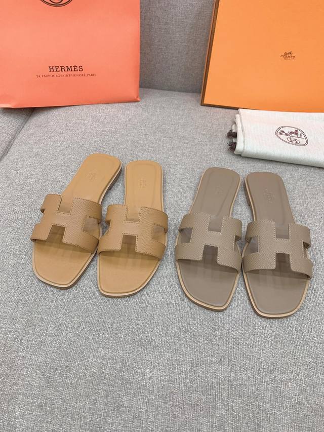 Factory price P Herme* Classic H-slippers Original purchase and development Uppe