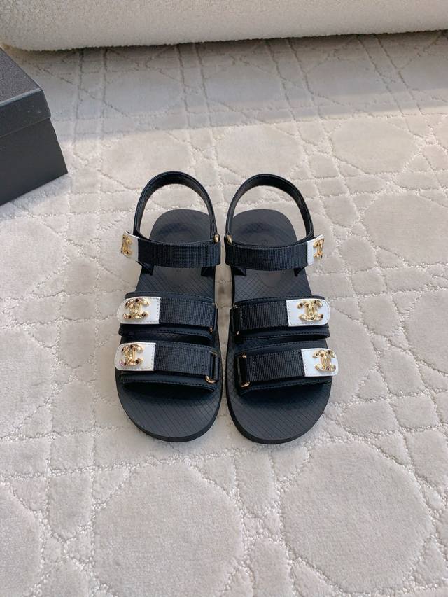 Factory price P Chane* new Velcro beach sandals classic versatile style very lig